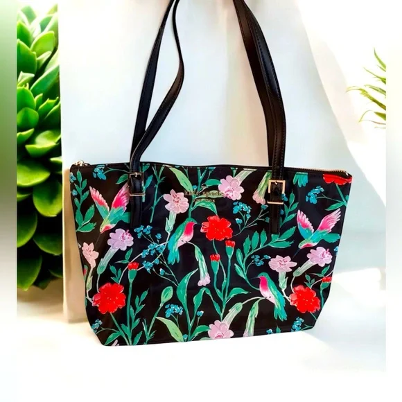 💕Kate Spade ♠️ Hummingbird Watson Lane, Maya Printed Tote - Picture 1 of 4